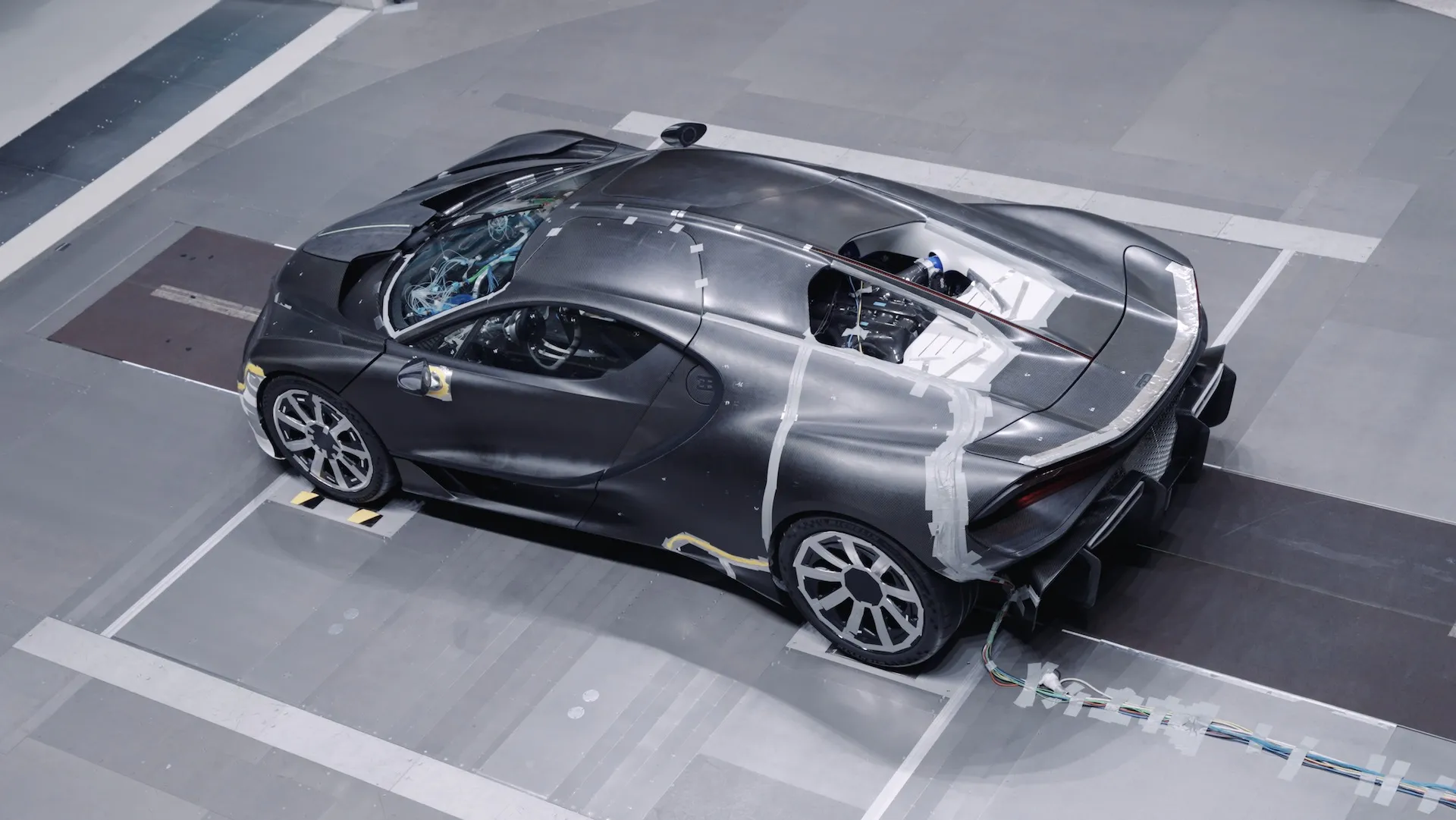 Bugatti Tourbillon aerodynamic testing