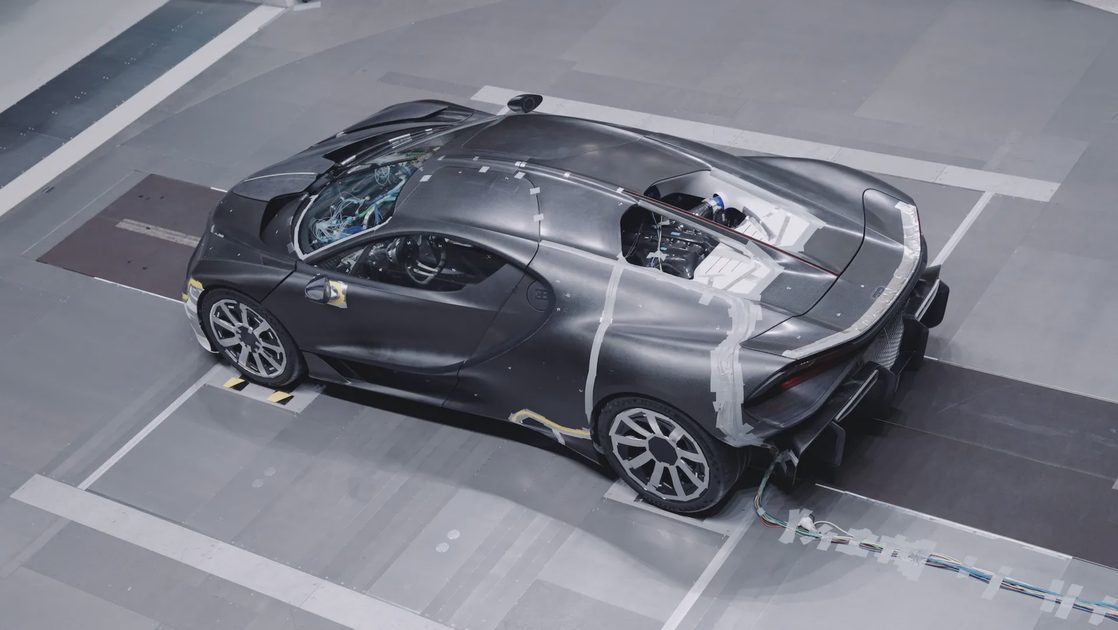 Bugatti Tourbillon aerodynamic testing