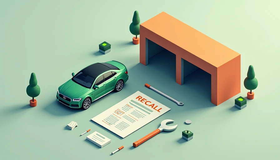 Illustration for how to fix a recalled car