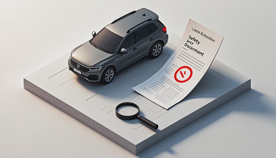 Visual context for nhtsa recall check