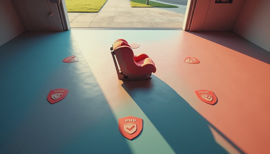 Visual context for federally approved car seat