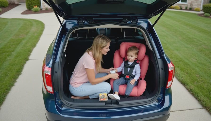 Visual context for car seat for 3 year old